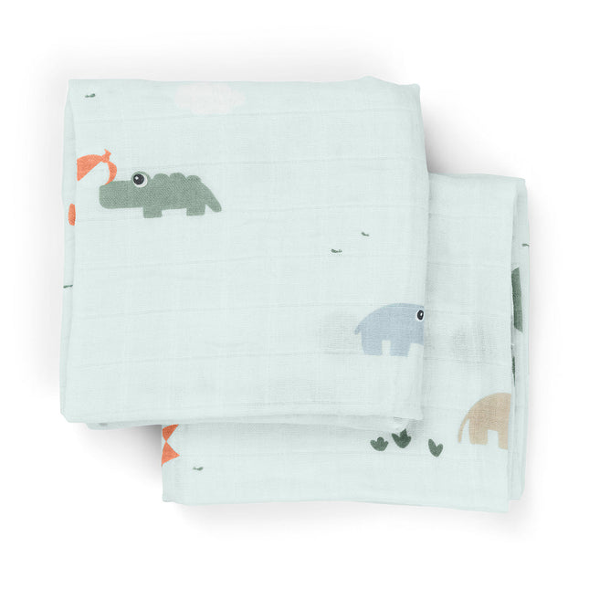 Burp cloth 2 - pack Playground - Babywinkel - 5712643054955