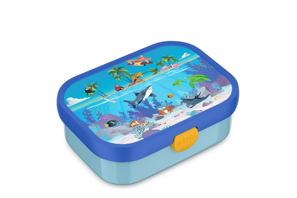 Campus Bento lunchbox met vorkje - Tropical Ocean - Babywinkel - 8720294056058