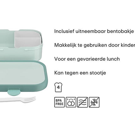 Campus Bento lunchbox met vorkje - Tropical Ocean - Babywinkel - 8720294056058