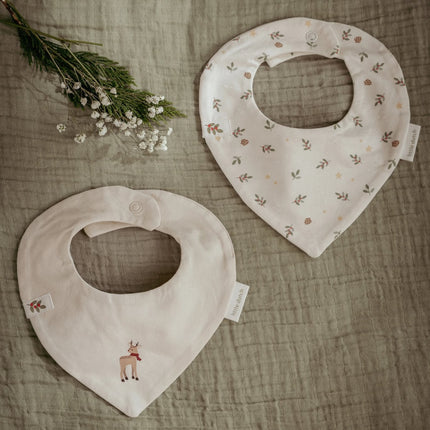Pack de 2 baberos Bandana Little Christmas