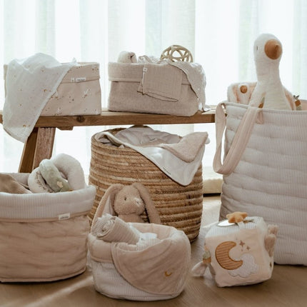Commodemandje klein - Pure Soft Beige Stripe - Babywinkel - 8721122584446