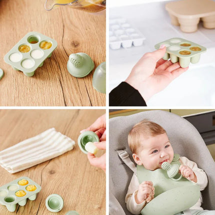 <tc>Babymoov</tc> Set de recipientes de silicona + mordedor