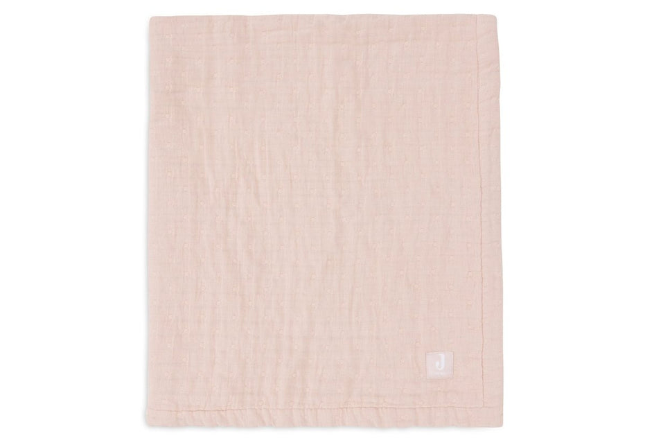 Deken Hydrofiel 75x100cm Jacquard - Wild Rose - GOTS koop je bij Babywinkel