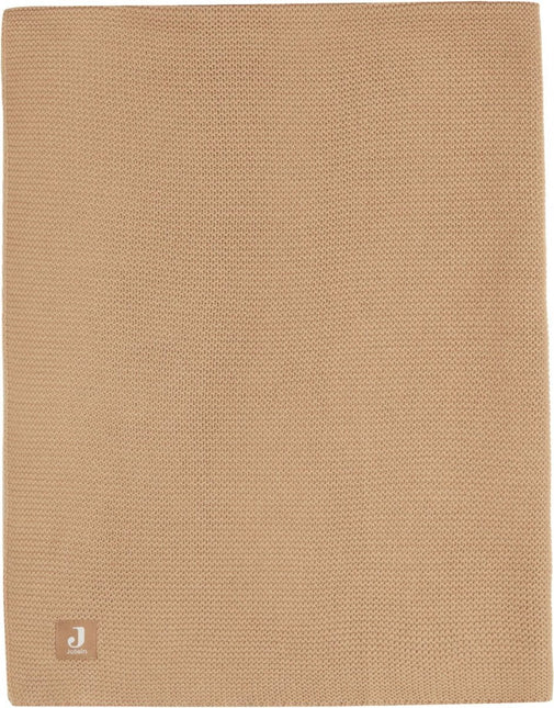 Jollein Ledikantdeken Basic Knit Biscuit 100X150Cm koop je bij Babywinkel