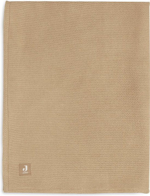 Jollein Ledikantdeken Basic Knit Biscuit /Fleece 100X150Cm koop je bij Babywinkel