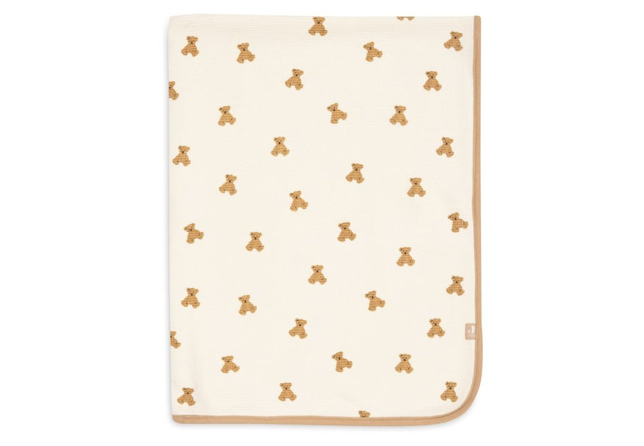 Deken - Little Waffle - Mini Teddy Bear koop je bij Babywinkel
