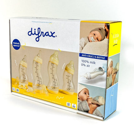Difrax Startersset 1: Transparant Wit - Difrax - Babywinkel - 8711736575602
