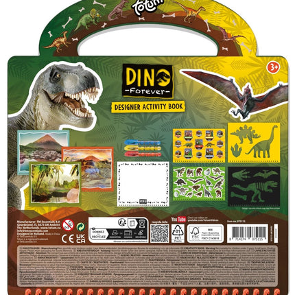 Dino Knutsel Boek 3 delig - Babywinkel - 8714274075115