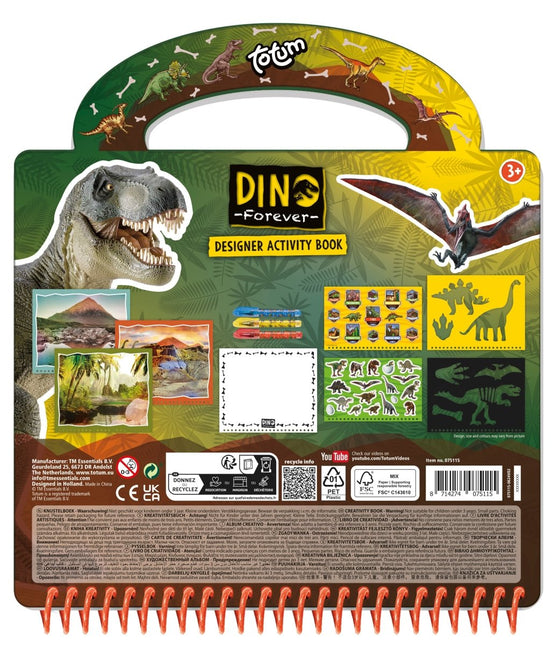 Dino Knutsel Boek 3 delig - Babywinkel - 8714274075115