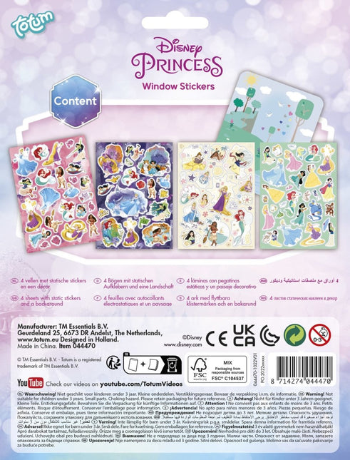 Disney Prinsessen Raamstickers - Babywinkel - 8714274044470
