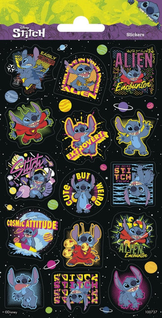 Disney Stickers Stitch Glitter - Babywinkel - 8718819315049