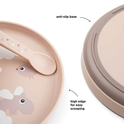 Done by Deer Babybord Happy Clouds Powder Rond - Done by Deer - Babywinkel - 5712643047780
