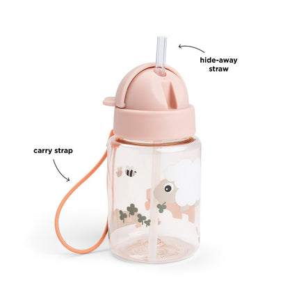 Done by Deer Drinkbeker Tiny Farm Roze 280Ml - Babywinkel - 5712643055679