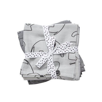 Done by Deer Hydrofiele Doek Grey 2st - Done by Deer - Babywinkel - 5712643306856