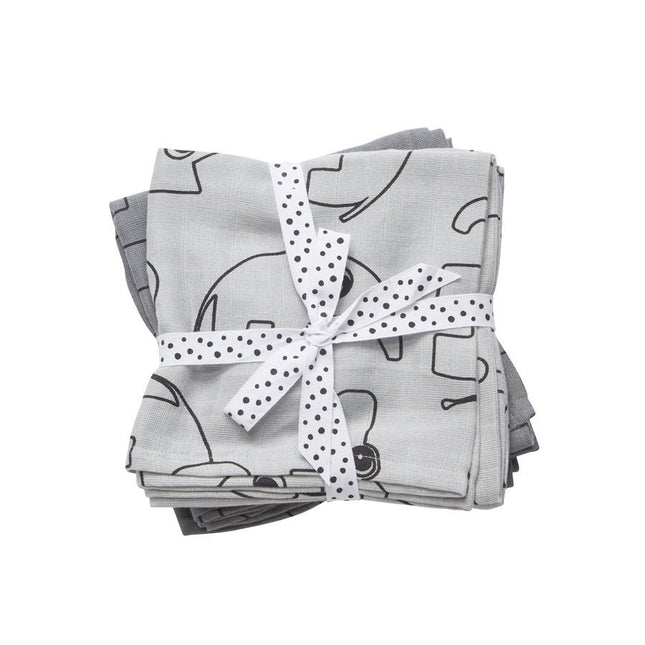 Done by Deer Hydrofiele Doek Grey 2st - Done by Deer - Babywinkel - 5712643306856