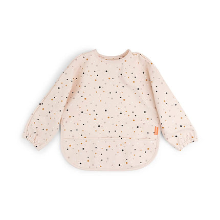 Done by Deer Slabbetje Met Mouwen Happy Dots Powder - Done by Deer - Babywinkel - 5712643029670
