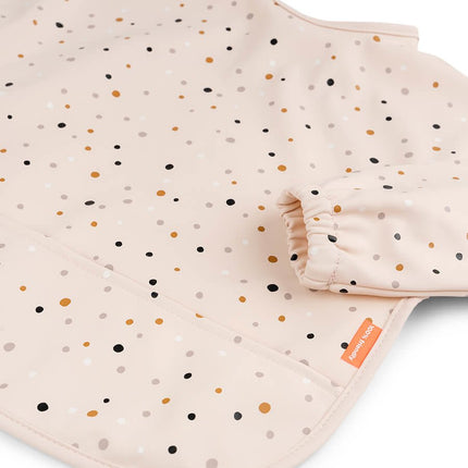 Done by Deer Slabbetje Met Mouwen Happy Dots Powder - Done by Deer - Babywinkel - 5712643029670