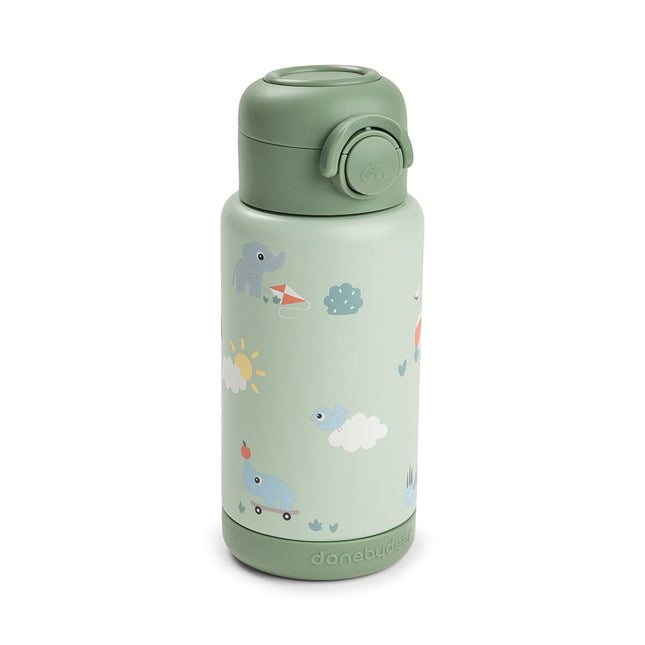 Done by Deer Thermos Rietjesfles Playground Green 340ml koop je bij Babywinkel