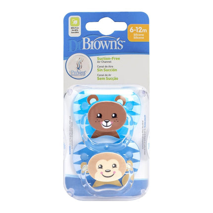 Dr. Brown's Speen Fase 2 Blauw 2 - pack animal faces - Dr. Brown's - Babywinkel - 072239311967