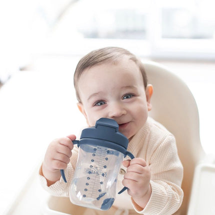<tc>Dr. Brown's</tc> Primera taza con pajita para bebés, azul, 270 ml
