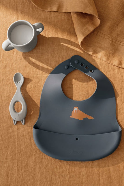 Liewood Slabbetje Ember Arctic Sea/ Ocean View 2St koop je bij Babywinkel