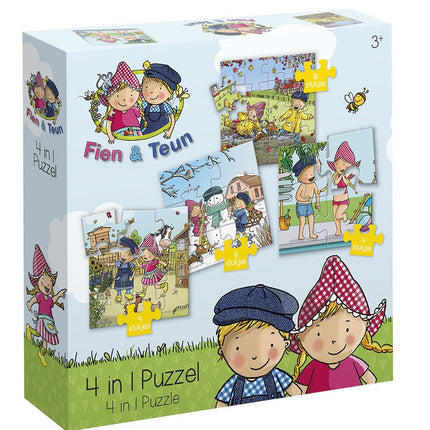 Fien & Teun 4 - In 1 Puzzel - Babywinkel - 8714274192010
