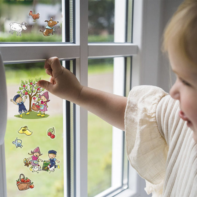 Fien & Teun Raamstickers - Babywinkel - 8714274192058
