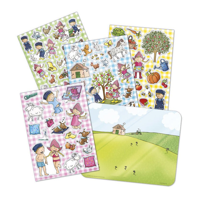 Fien & Teun Raamstickers - Babywinkel - 8714274192058