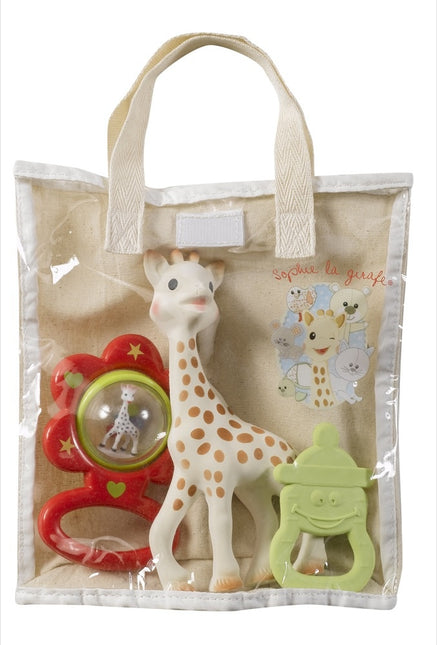 <tc>Sophie de Giraf</tc> Bolsa de regalo mordedor con mordedor y sonajero