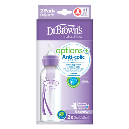<tc>Dr. Brown's</tc> Opciones+botella estándar 250ml duopack morado