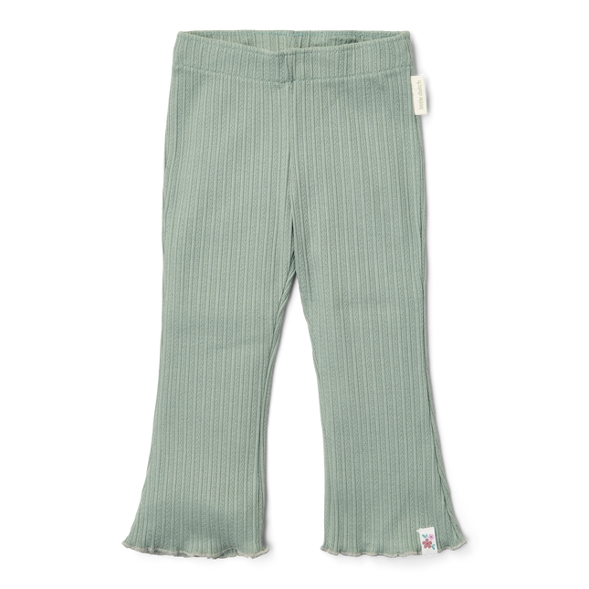 Pantalones acampanados Verde Jardín