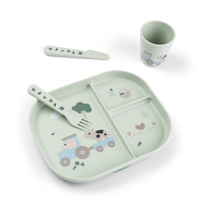 Foodie dinner set w/suction Tiny farm - Babywinkel - 5712643060147
