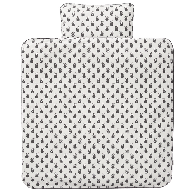 Fresk Dekbedovertrek Pineapple Anthracite 80x80cm koop je bij Babywinkel