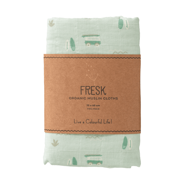 Fresk Inbakerdoek Surf Boy Set 2St 70X60 Cm koop je bij Babywinkel