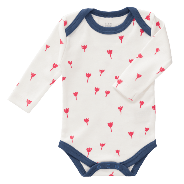 Fresk Romper Lange Mouw Tulip Red - Fresk - Babywinkel - 8719638231688