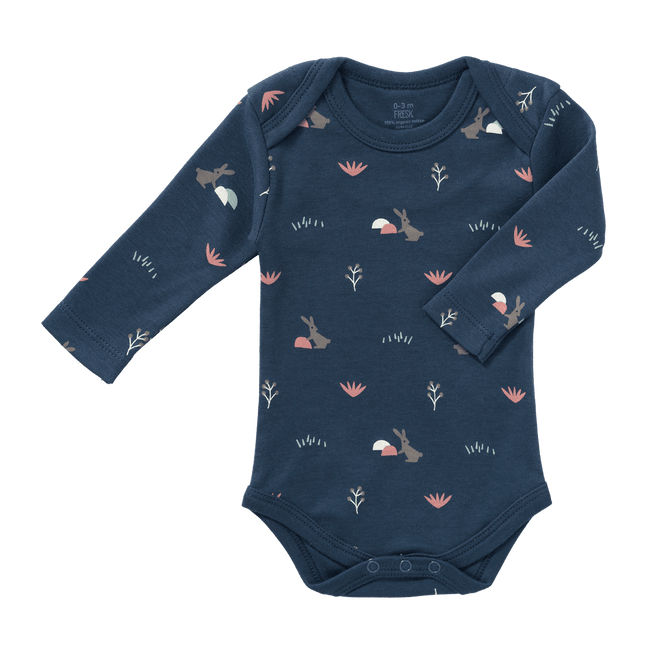 Fresk Romper Rabbit Lange Mouwen Mood Indigo - Fresk - Babywinkel - 8720574692655