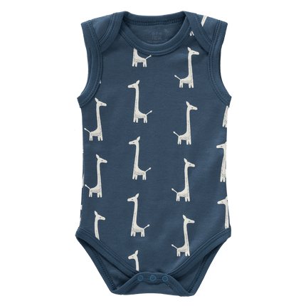 Fresk Romper Zonder Mouw Giraf Indigo Blue - Fresk - Babywinkel - 8719638235358