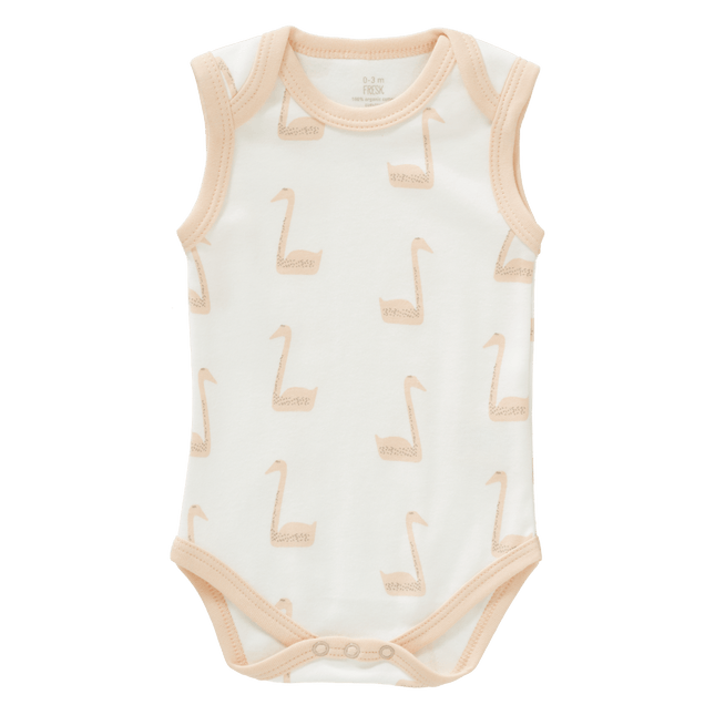 Fresk Romper Zonder Mouw Swan Pale Peach - Fresk - Babywinkel - 8719638235396