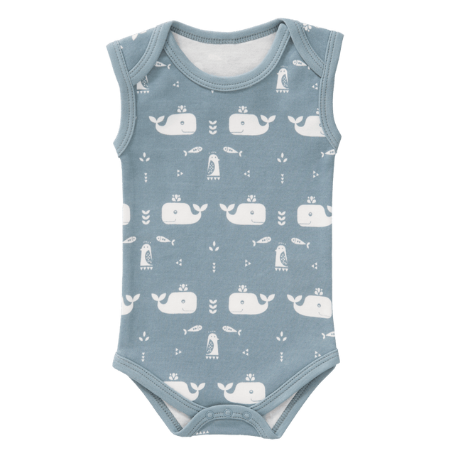 Fresk Romper Zonder Mouw Whale Blue Fog koop je bij Babywinkel