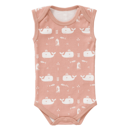 Fresk Romper Zonder Mouw Whale Mellow Rose - Fresk - Babywinkel - 8718754239455