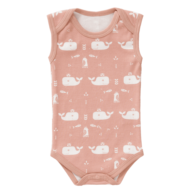 Fresk Romper Zonder Mouw Whale Mellow Rose - Fresk - Babywinkel - 8718754239455