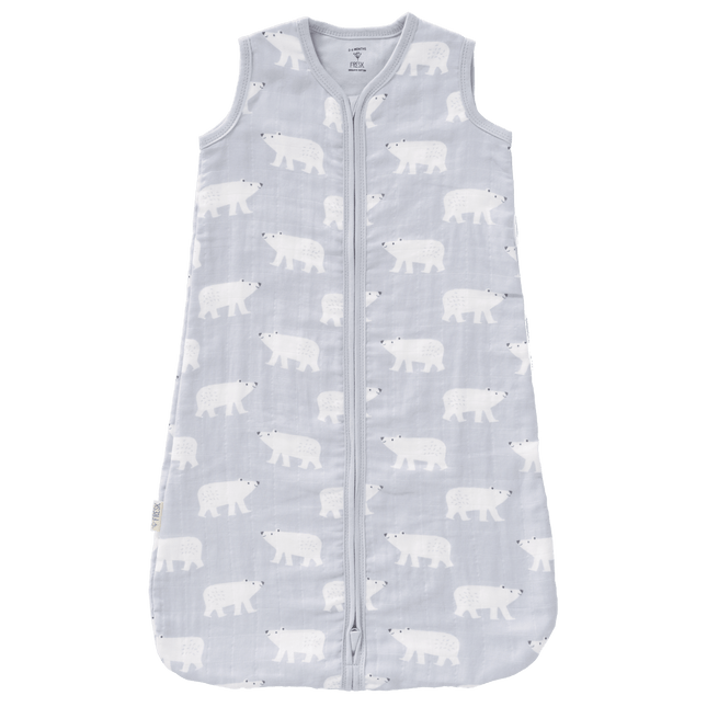 Fresk Slaapzak Baby Muslin Polar Bear 2 - laags - Fresk - Babywinkel - 8720088951095