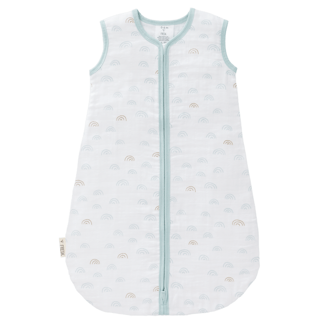 Fresk Slaapzak Baby Muslin Rainbow Ether Blue 2 - laags - Fresk - Babywinkel - 8719638233156