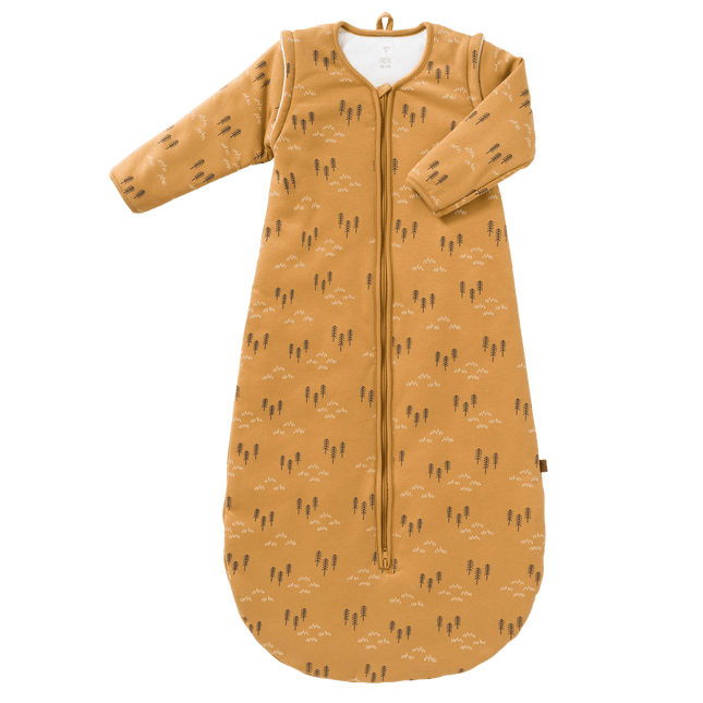 Fresk Slaapzak Baby Woods Met Afritsbare Mouw Spruce Yellow 110cm - Fresk - Babywinkel - 8720574692952