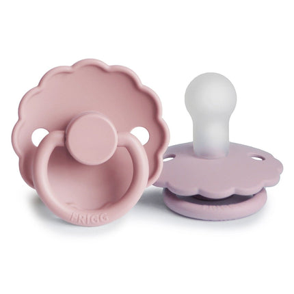 Frigg Speen Maat 1 Daisy Baby Pink/Soft Lilac Silicone 2 - Pack - Frigg - Babywinkel - 5715239022024