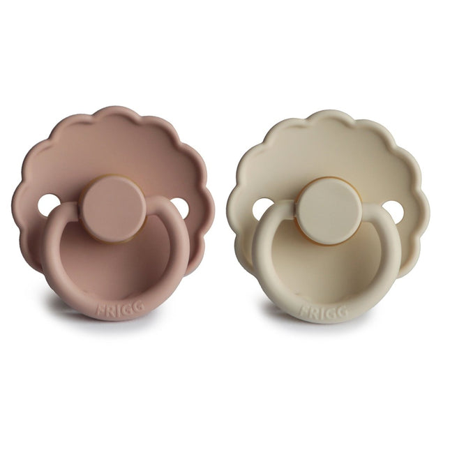 Frigg Speen Maat 1 Daisy Blush/Cream Latex 2 - Pack - Frigg - Babywinkel - 5715239214146