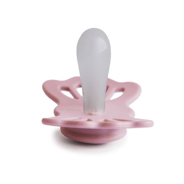Frigg Speen Maat 1 Lucky Symmetrical Baby Pink Silicone - Frigg - Babywinkel - 5715239018072