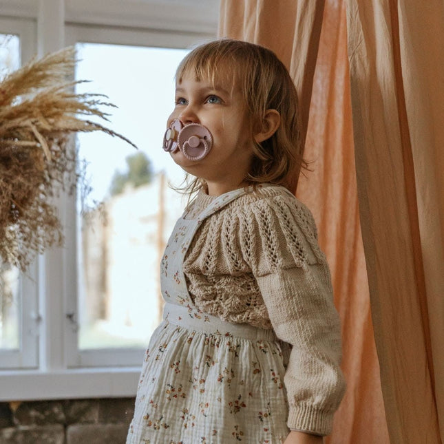 Frigg Speen Maat 1 Rope Baby Pink/Soft Lilac Silicone 2 - Pack koop je bij Babywinkel