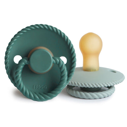 Frigg Speen Maat 1 Rope Sage/Vintage Green Latex 2 - Pack - Frigg - Babywinkel - 5715239021942