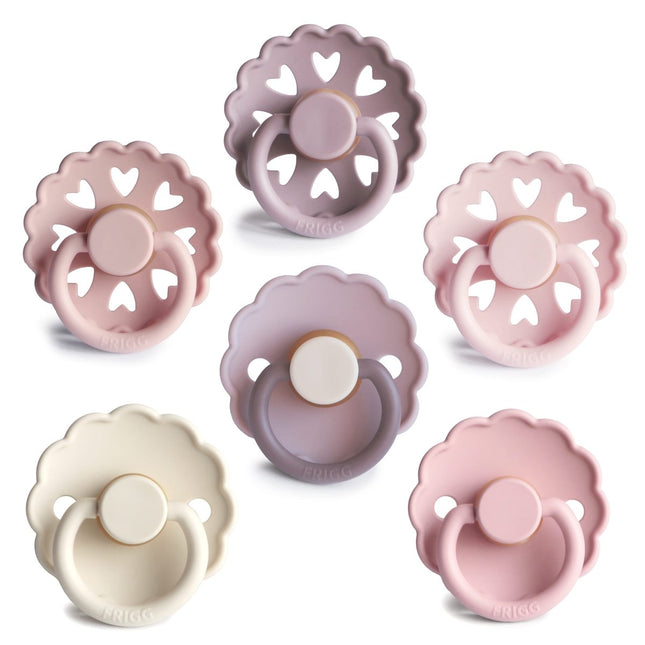 Frigg Speen Maat 2 Blooming Love Latex 6St - Frigg - Babywinkel - 5715239029467